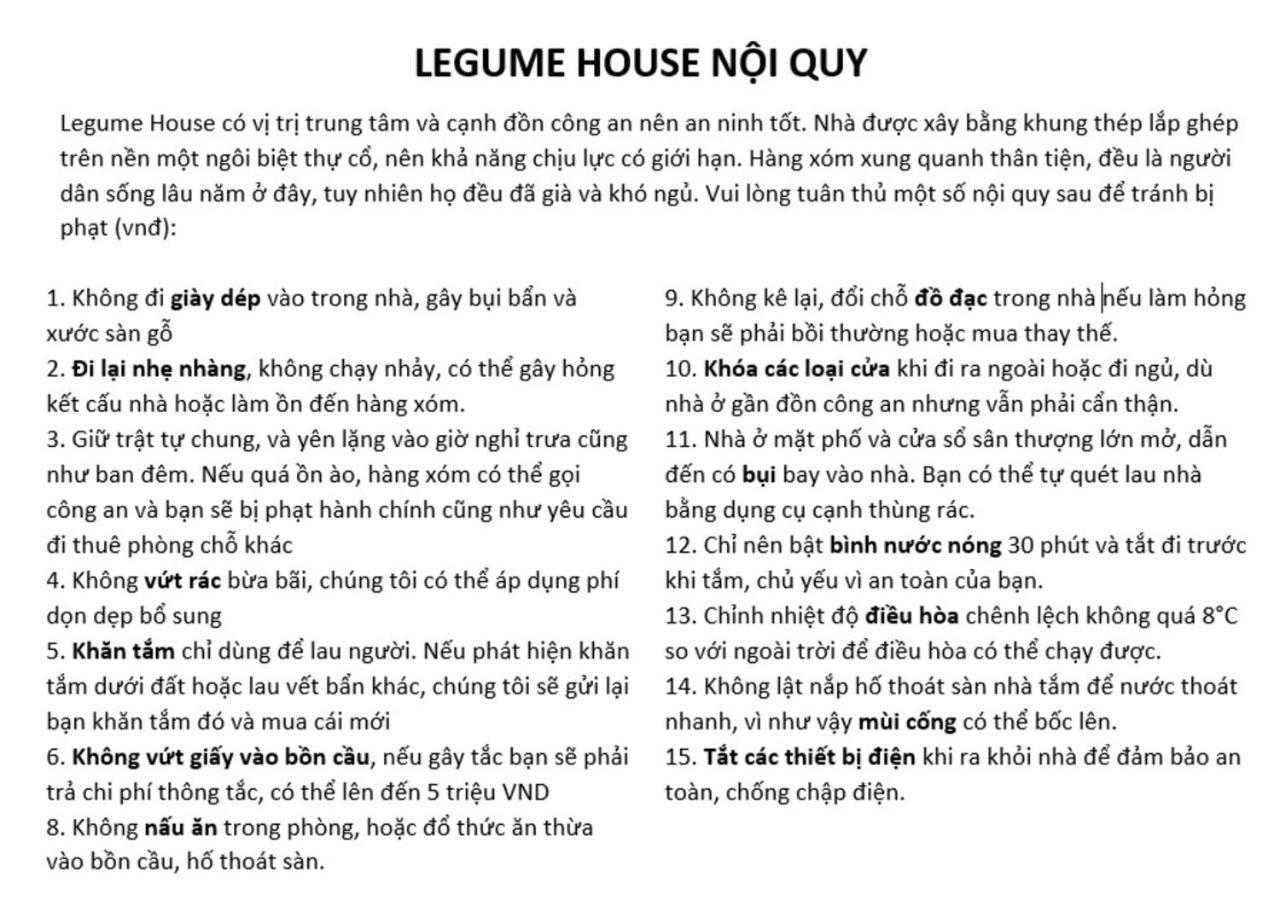 Nhà nghỉ Legume House - 50m To Hoan Kiem